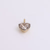 Video of Heart Georgian Pendant on white background