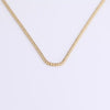 Diamond tennis necklace on white background 