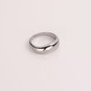 Video of a silver ring on white background.