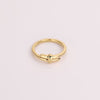 Video of gold ring on white background.