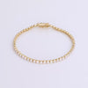 Video of diamond tennis bracelet on white background