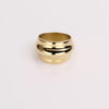 Video of a gold ring on white background.