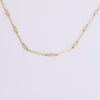 Video of diamond bar necklace on white background