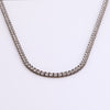 Video of Black Rhodium Tennis Necklace on white background.