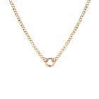 Curb Chain Charm Necklace