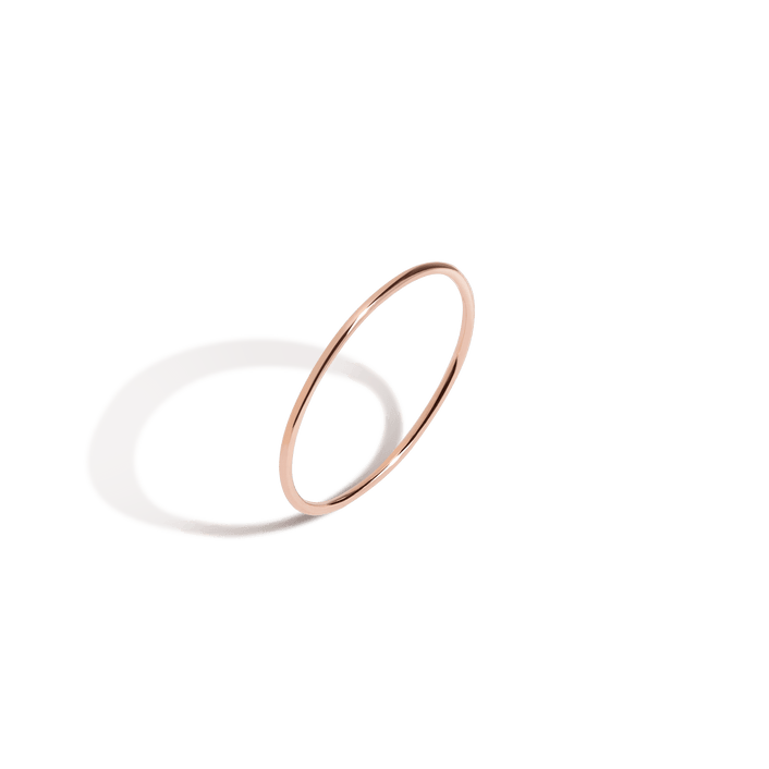 Stackable Ring Rose Gold Vermeil 14k Rose Gold 18k Rose Gold First