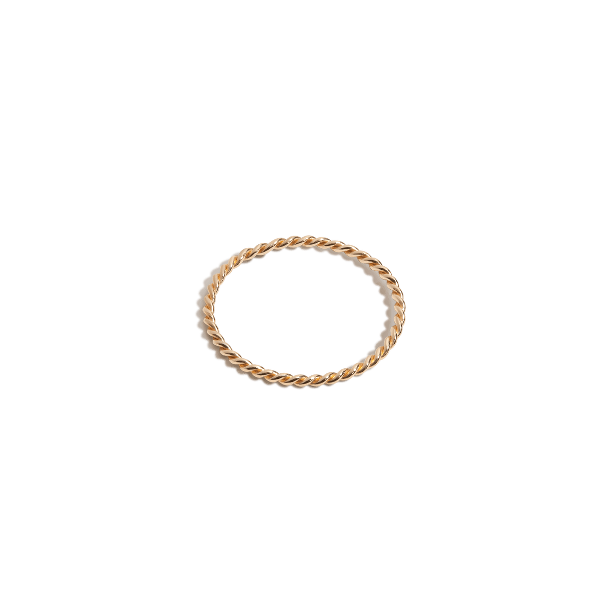 Stackable Twist Ring Yellow Gold Vermeil 14K Yellow Gold 18K Yellow Gold