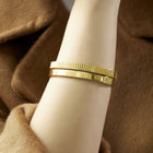 Classic Gold Hinged Bracelet