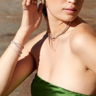 Diamond Cluster Tennis Bracelet