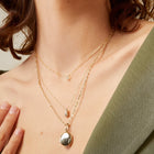 Medium Diamond Bezel Necklace