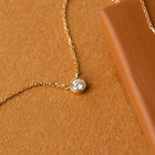 Medium Diamond Bezel Necklace