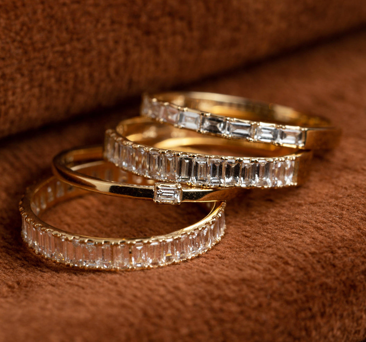 Solo baguette diamond ring Clearance