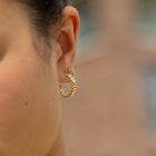 Love Me Knot Gold Hoop Earrings