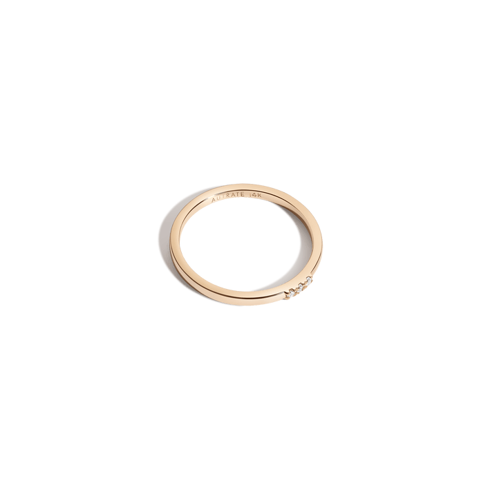 Tridiamond Ring 14K Yellow Gold 18K Yellow Gold