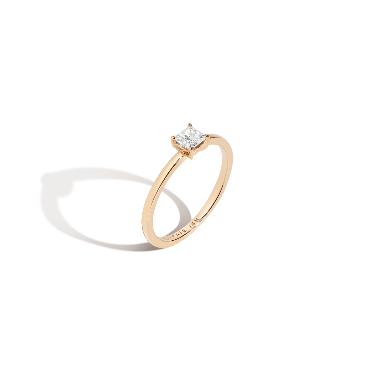 Aurate New York Diamond Tension Ring, 18K Rose Gold, Size 7