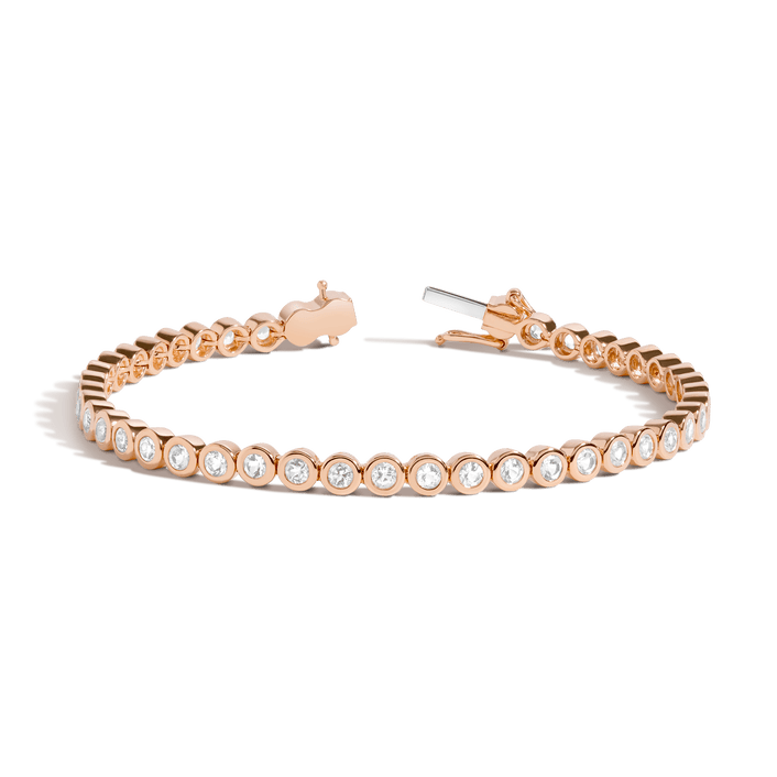 360 Diamond Eternity Bracelet 14k 18k Rose Gold First