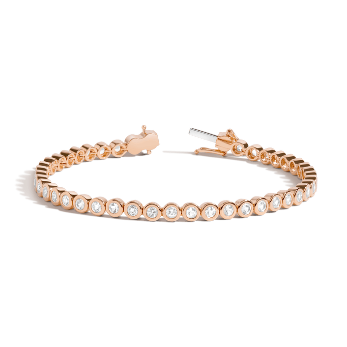 Sparkling Slider Tennis Bracelet | Rose gold plated | Pandora AU