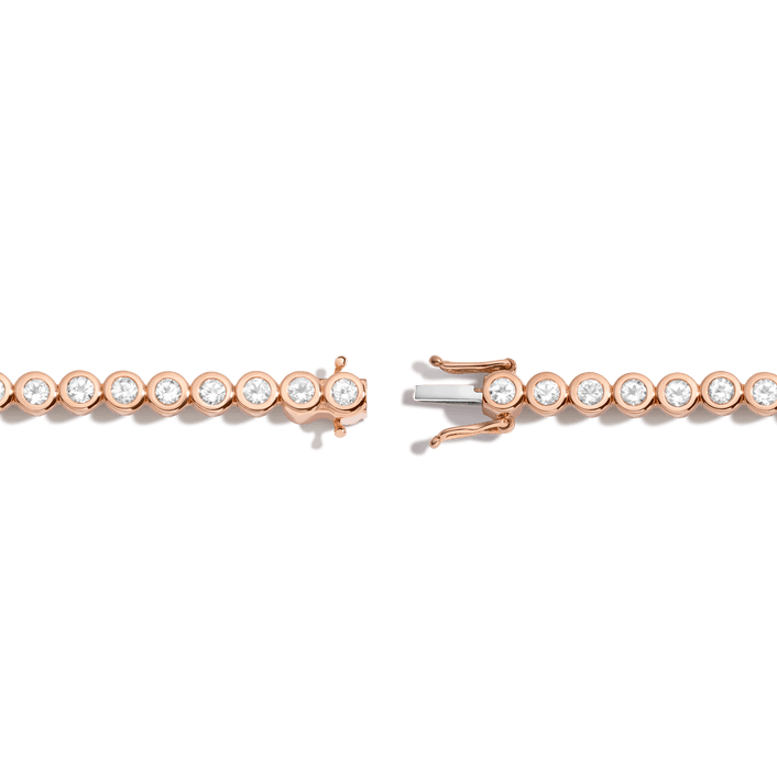 360 Diamond Eternity Bracelet 14k 18k Rose Gold