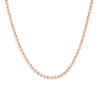 360 Diamond Eternity Necklace 14k 18k Rose Gold First