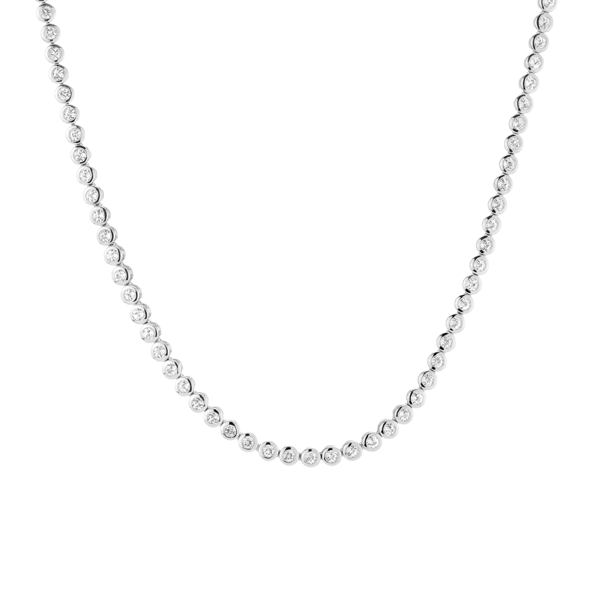 360 Diamond Eternity Necklace 14k 18k White Gold First