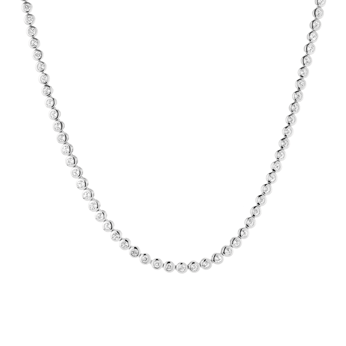 360 Diamond Eternity Necklace 14k 18k White Gold First