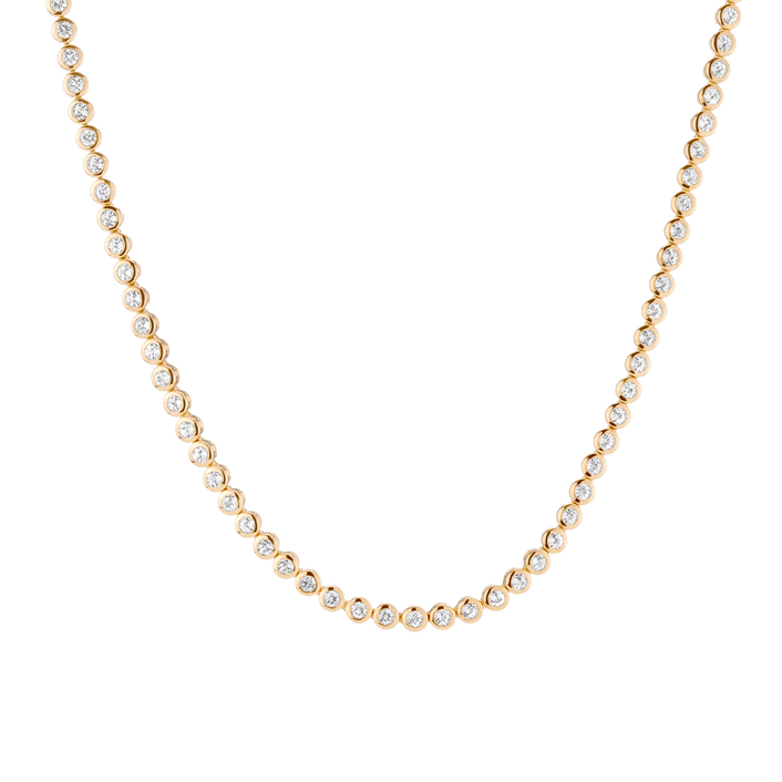 360 Diamond Eternity Necklace 14k 18k Yellow Gold First