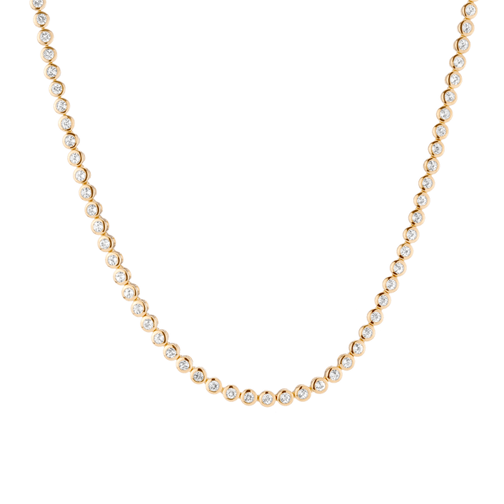 Diamond Bezel Tennis Necklace