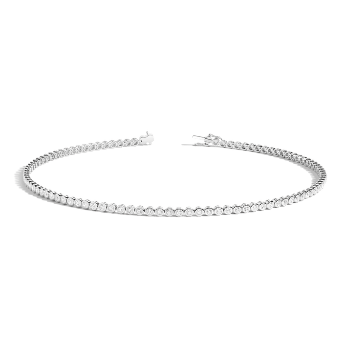 360 Diamond Eternity Necklace 14k 18k White Gold