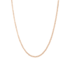 Medium Gold Curb Chain Necklace Vermeil 14K Rose Gold 18in 22in First