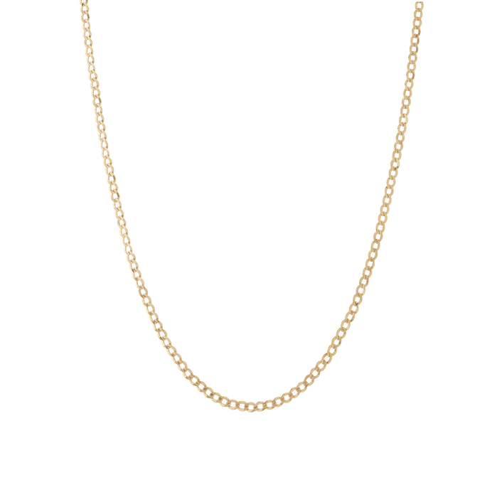 Medium Gold Curb Chain Necklace