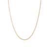 Medium Gold Curb Chain Necklace Vermeil 14K Yellow Gold 18in 22in First