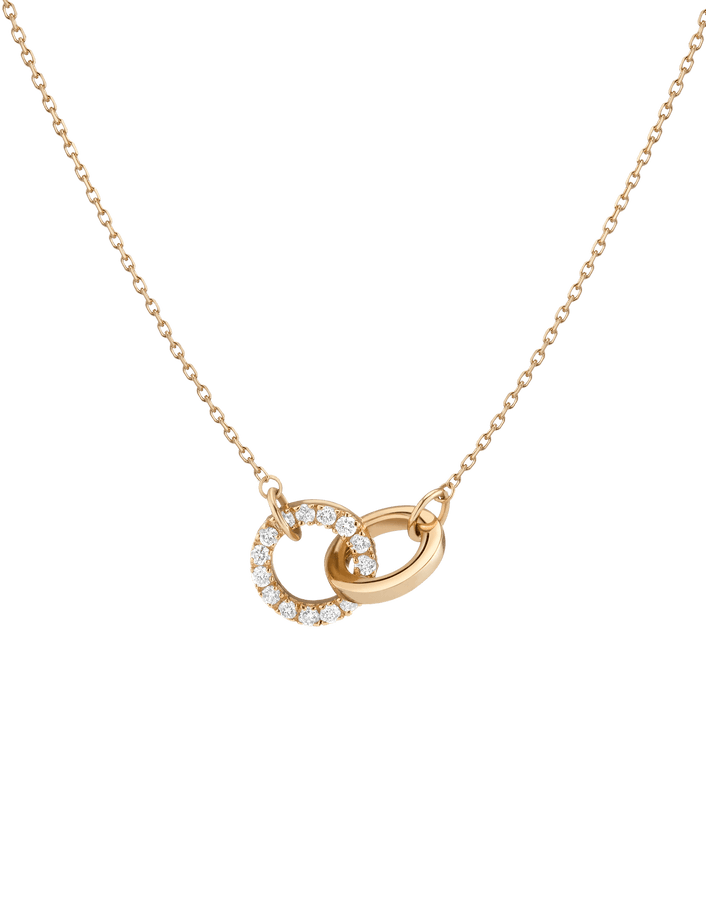 Diamond Connection Necklace 14K 18K Yellow Gold First