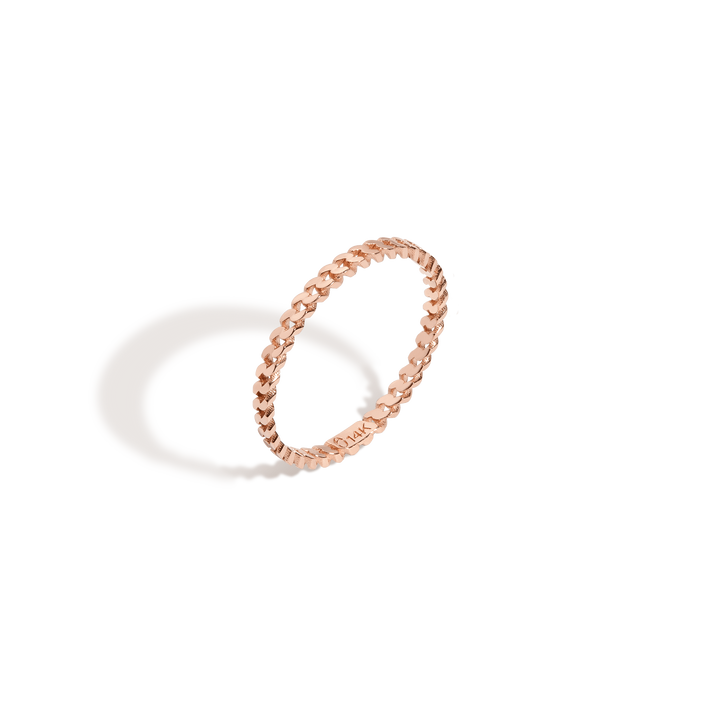 Skinny Love Me Knot Ring Vermeil Rose Gold 14K Rose Gold 18K Rose Gold First