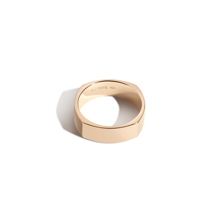 Geometric Square Band Yellow Gold 14k 18k