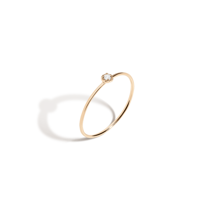 Mini Stackable Diamond Ring