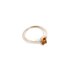 Vintage-Inspired Emerald Cut Ring - Citrine