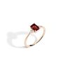 Vintage-Inspired Emerald Cut Ring - Garnet Vermeil 14K 18K Yellow Gold Garnet First