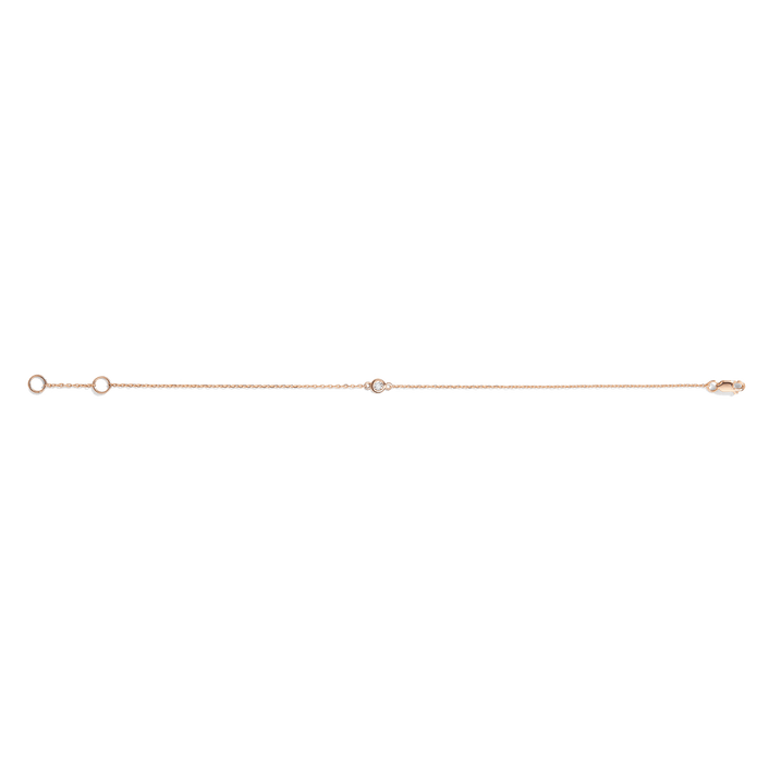 XL Diamond Bracelet 14k Rose Gold 18k Rose Gold