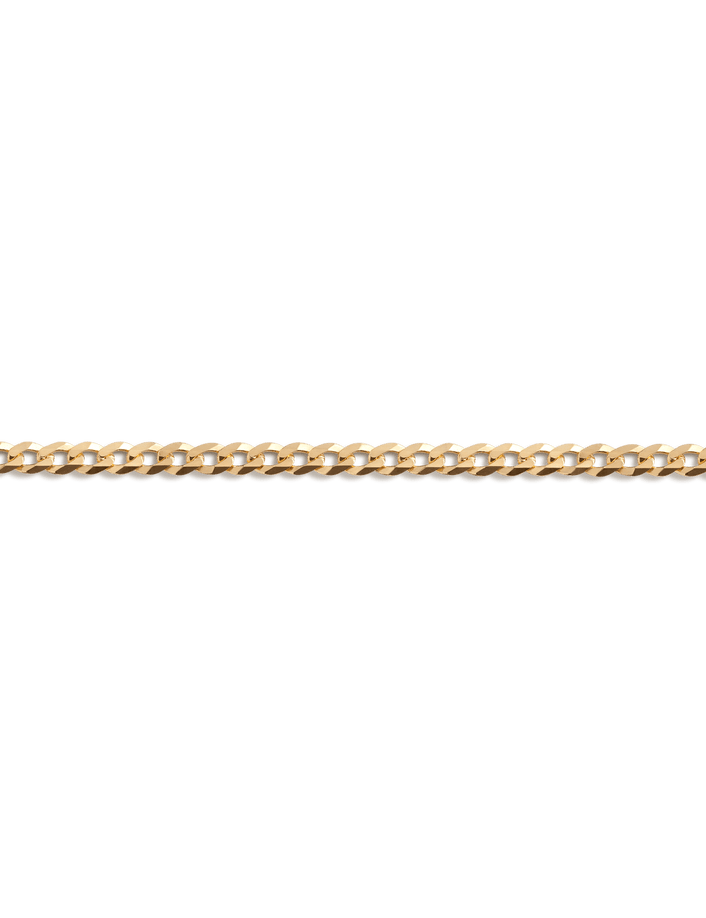 Large Curb Chain Bracelet Vermeil 14K Yellow Gold First