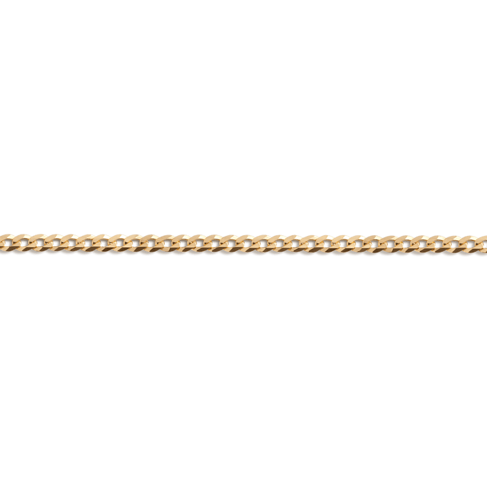 Large Gold Curb Chain Anklet Vermeil Yellow Gold First