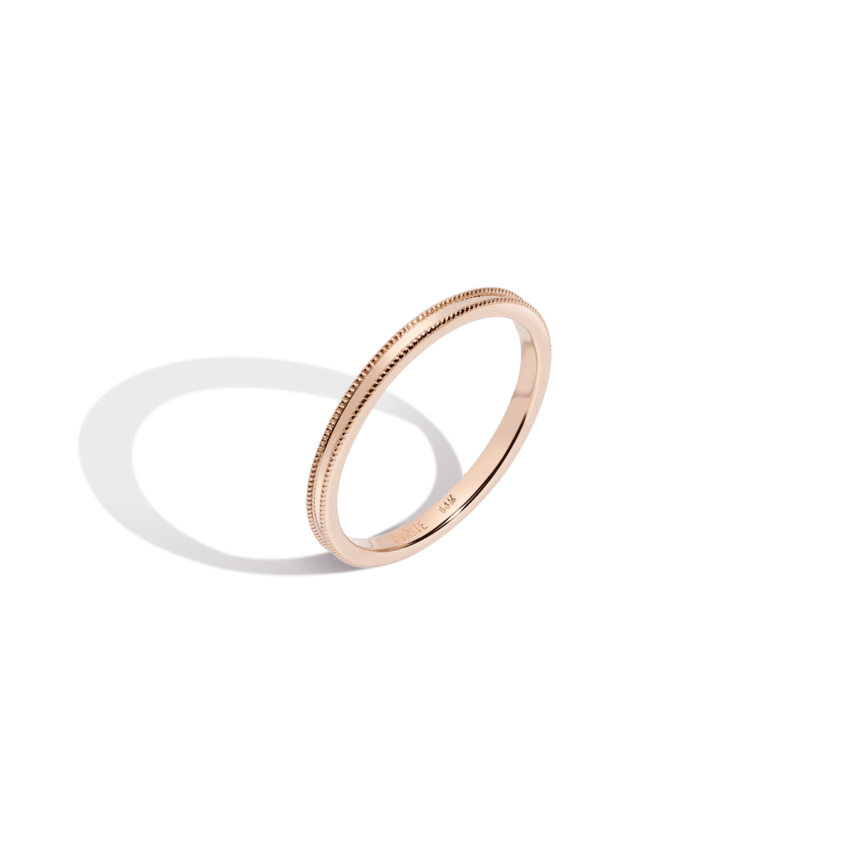 Gold Stackable Ring in Yellow, Rose or White Gold