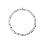 Large Gold Curb Chain Bracelet
