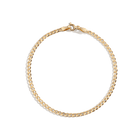 Medium Gold Curb Chain Bracelet