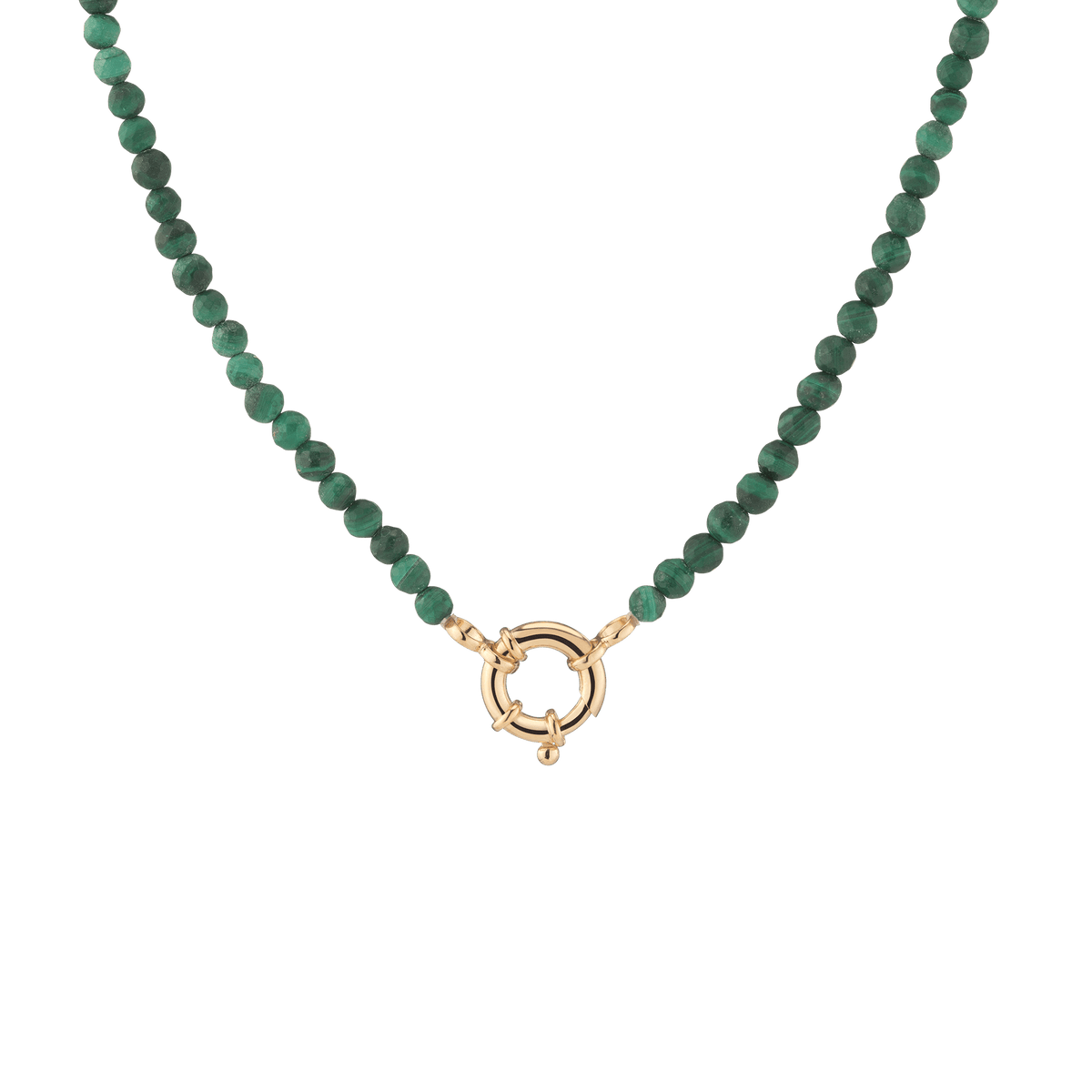 V-Tube Bead & Leather Necklace - Altiplano