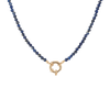 Aura Beaded Necklace Vermeil 14k Yellow Gold Rose Gold White Gold Blue Lapis 16.5in 18in First