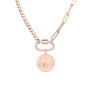 AURATE X KERRY: Lioness Pendant Necklace Vermeil Rose Gold First