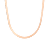 Gold Herringbone Chain Vermeil 14k Rose Gold 5mm First