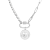 AURATE X KERRY: Lioness Pendant Necklace Vermeil White Gold First