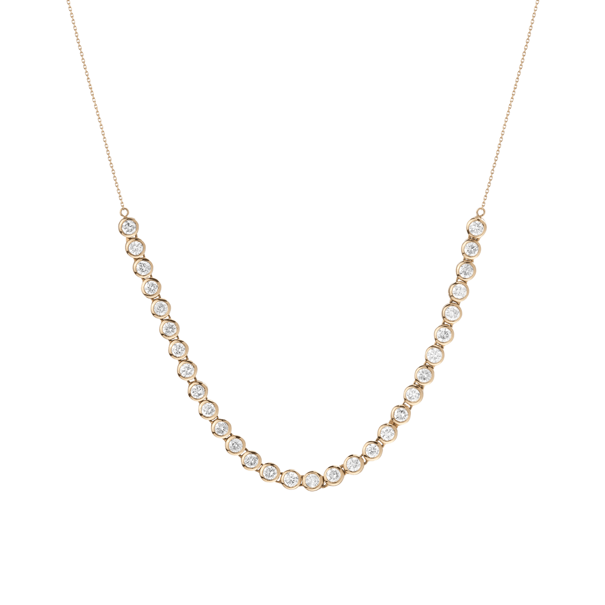 Diamond slider necklace, Diamond necklace, diamond halo necklace, 14k White  Gold Diamond floating necklace.