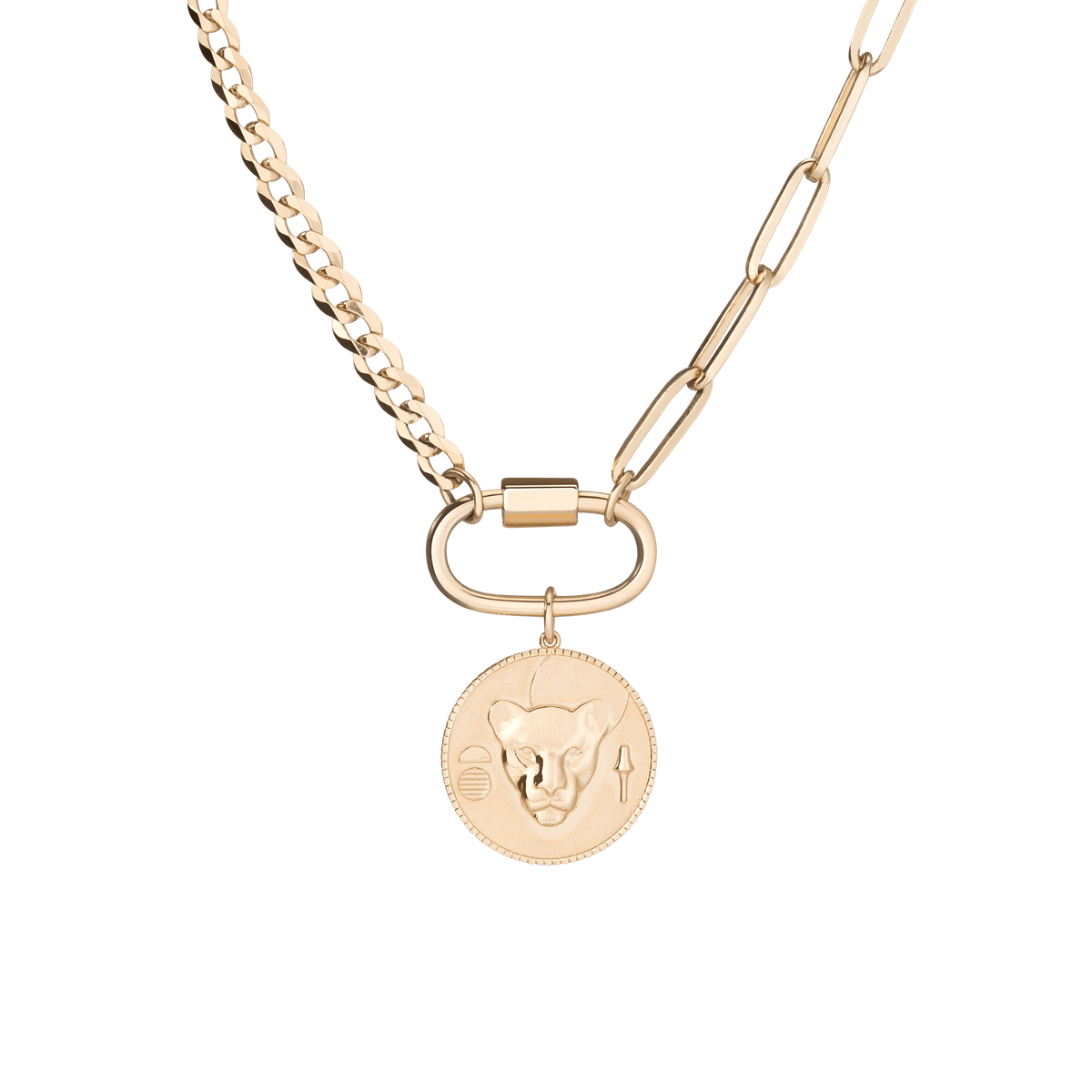 Jamaican Hand Cut Coin Pendant and Necklace